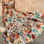 Cross-border New European And American Women's Clothing Sexy Temperament Strap Printing Dress Suit Beach Dress Two-piece Suit