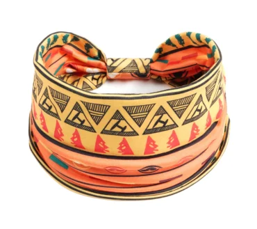 New Boho Flower Print Wide Headbands Vintage Knot Elastic Turban Headwrap for Women Girls Cotton Soft Bandana Hair Accessories
