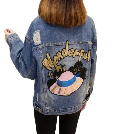 Denim Jean Bomber Jackets Coats