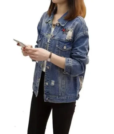 Denim Jean Bomber Jackets Coats