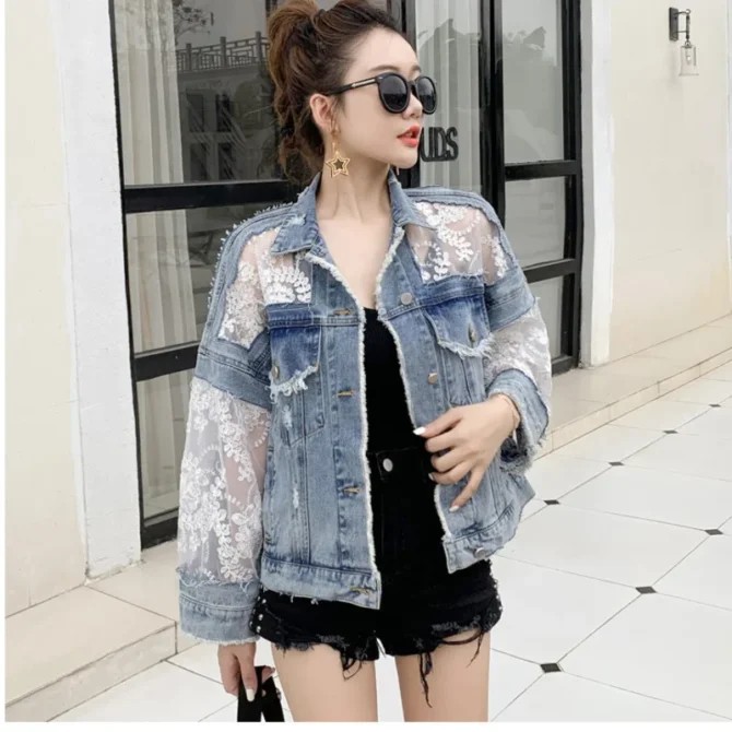 Lace Short Jeans Jackets - Image 4