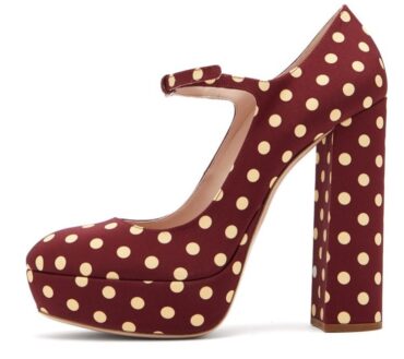 Black Round Toe Thick Sole Shoes High Mary Jane High Heels Womens Evening Dress Shoes Large
