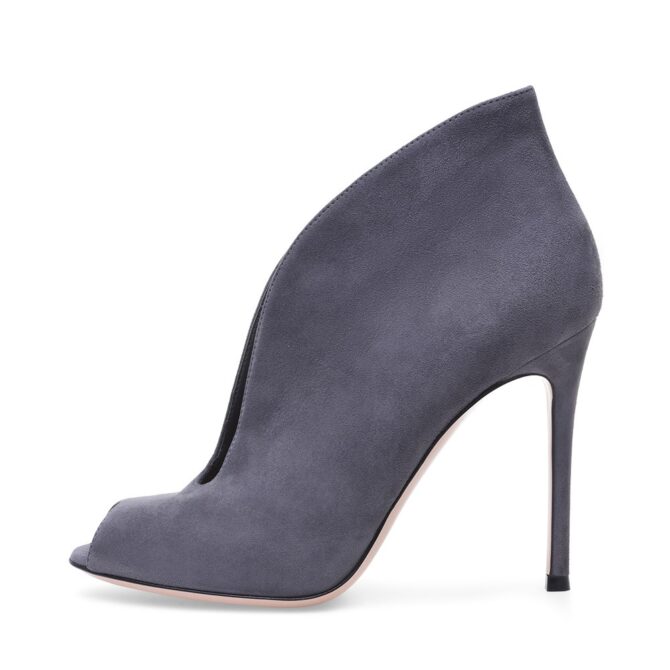 European and American Womens Open Toed Fish Mouth Ankle Boots, Large Size Womens Shoes - Image 7