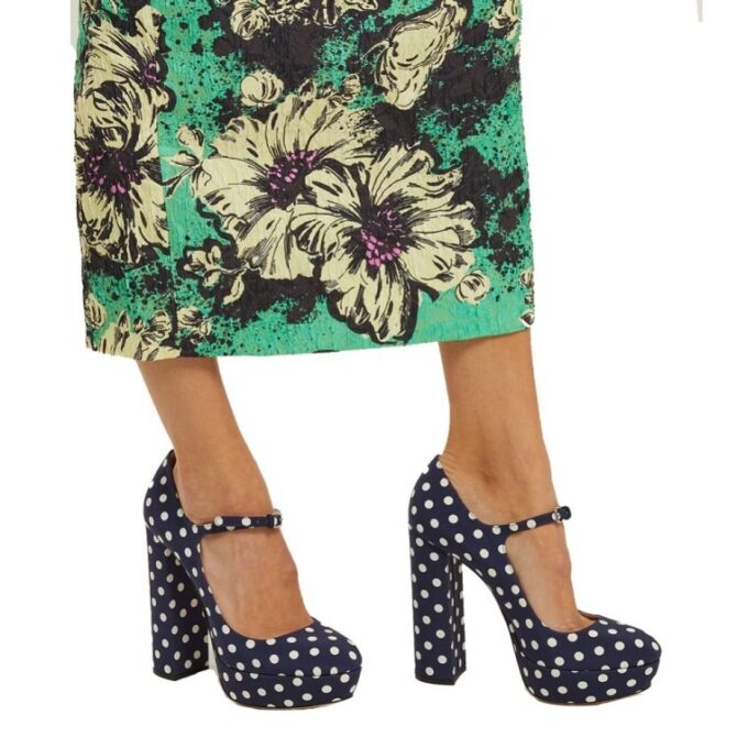 Thick Sole Shoes Mary Jane High Heels