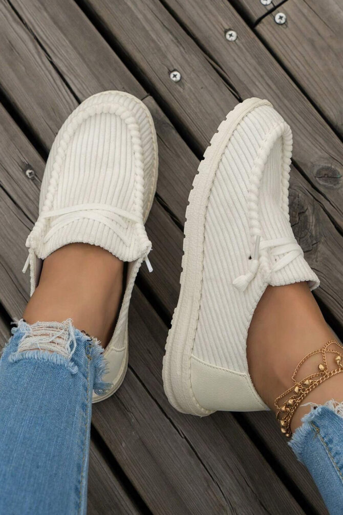 Criss Cross Slip On Casual Shoes - Image 5