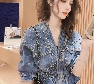 Denim Jacket Spring And Top For Women