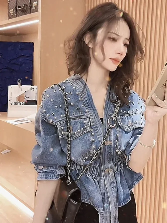 Denim Jacket Spring And Top For Women