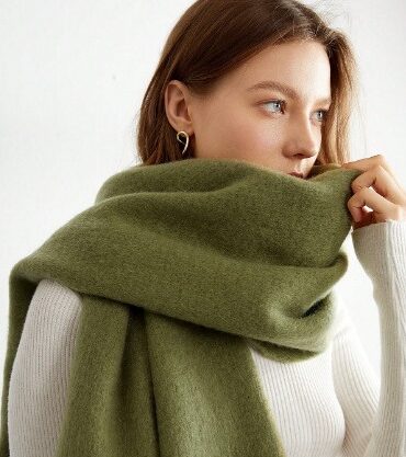 Cross-border Exclusive For New Mohair Solid Color Joker Scarf Girls High Sense Thick Couple Scarf Shawl 