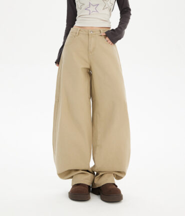 Loose Banana Versatile Jeans Trousers