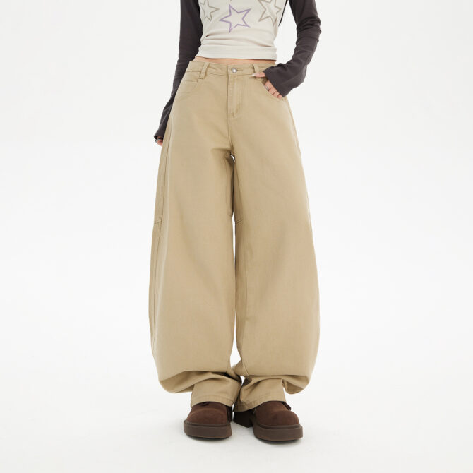 Loose Banana Versatile Jeans Trousers - Image 2