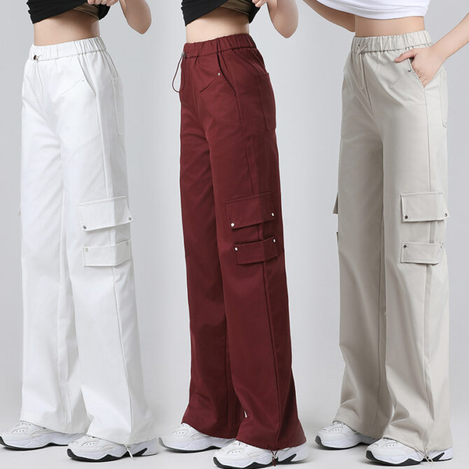 Square Dance Twill Cotton Overalls Fitness Sports Pants Trolling American Overalls Dance
