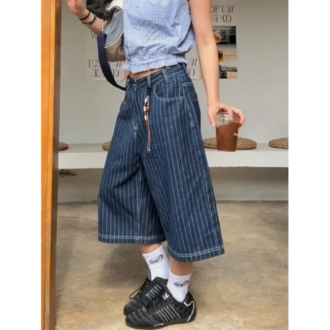 Design Draped Western Pants Shorts - Image 3