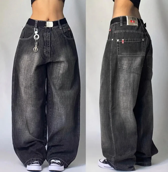 Embroidered Baggy Jeans Vintage - Image 12