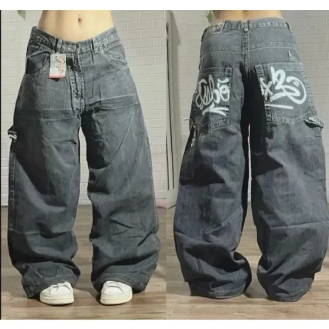 Embroidered Baggy Jeans Vintage - Image 9