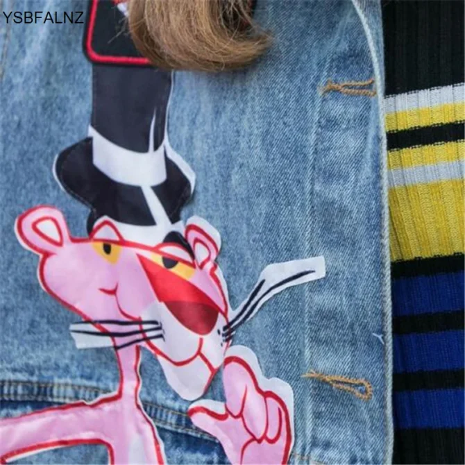 Sequins Denim Jackets Streetwear Coat - Image 5