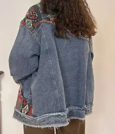 Vintage Boho Embroidery Denim Jacket