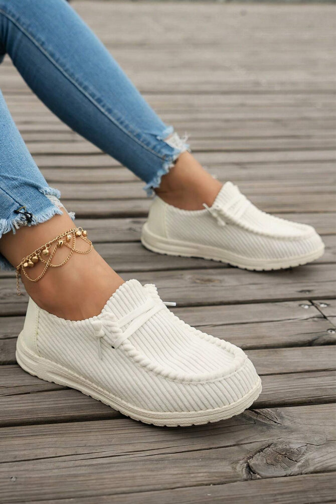 Criss Cross Slip On Casual Shoes - Image 3