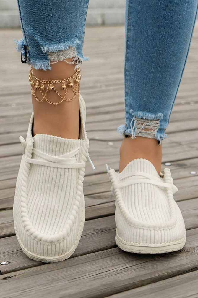 Criss Cross Slip On Casual Shoes - Image 4
