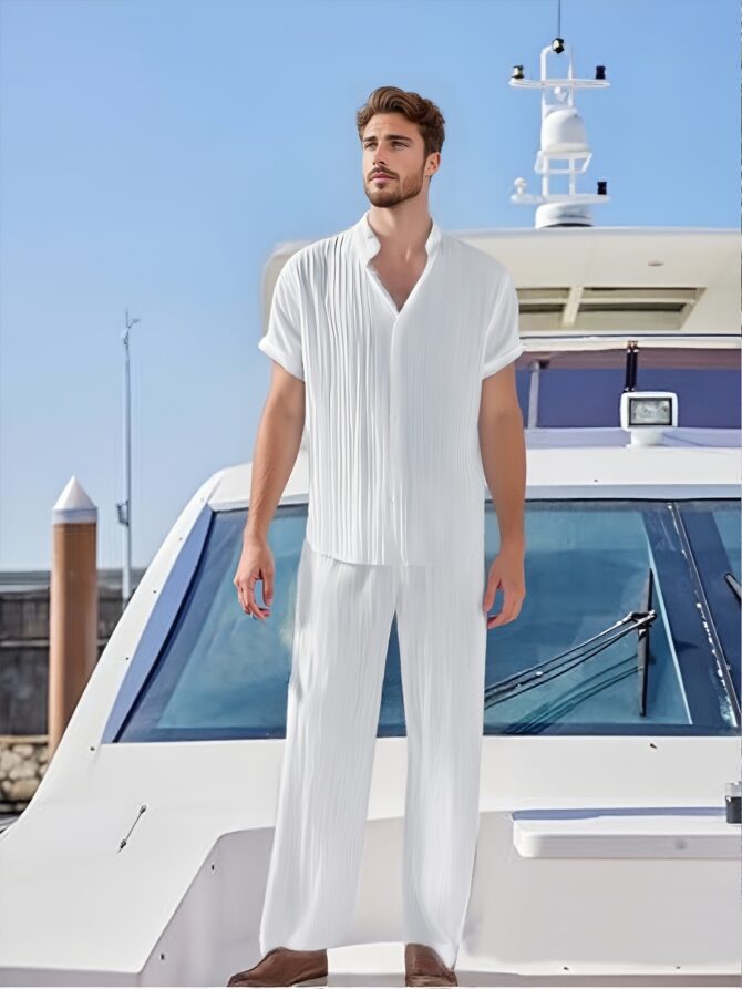 Minimalist Pant Suits Casual Tracksuits - Image 3