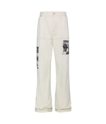 Hip Hop Print Jeans Men's Spring