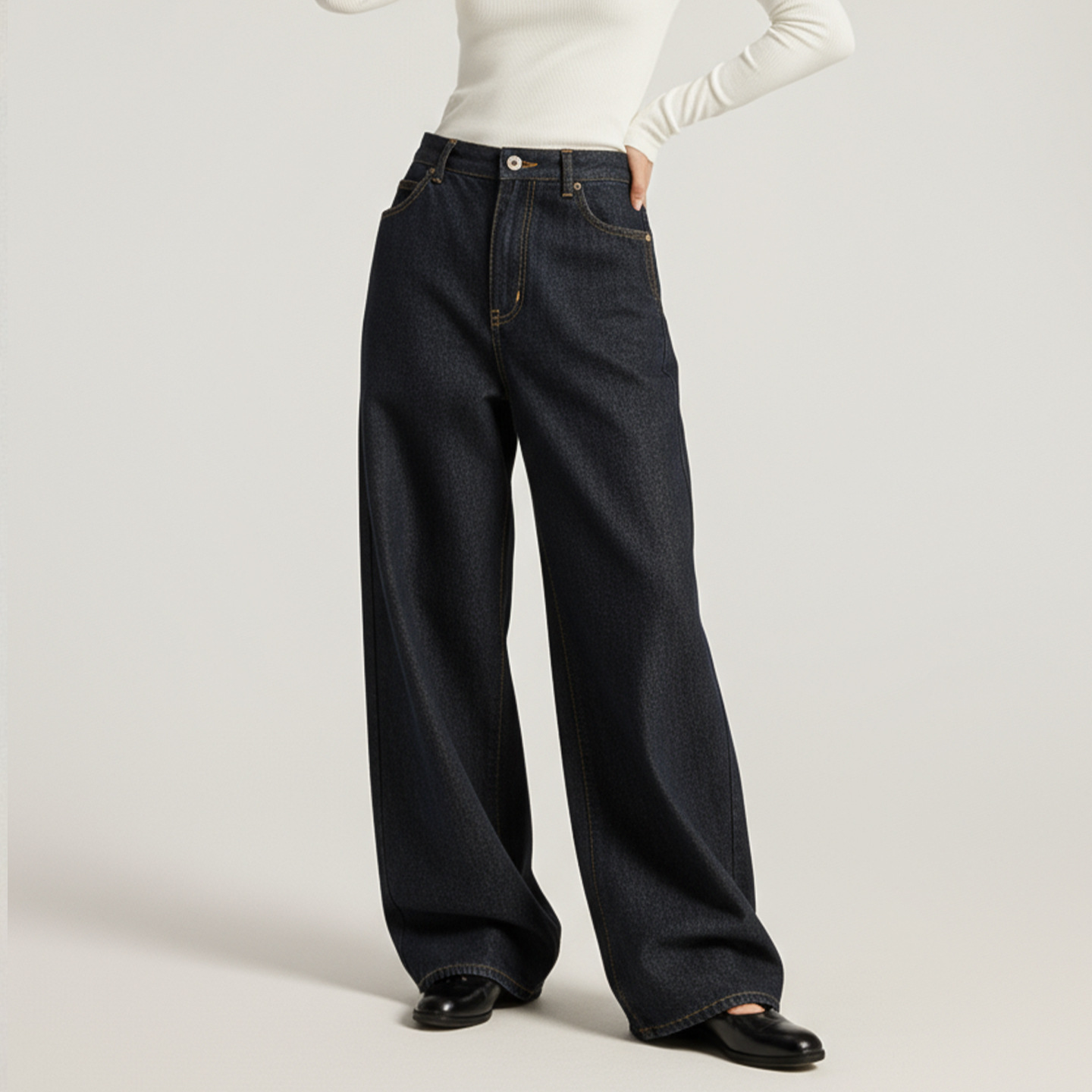 American Classic Wide Leg Casual Trousers