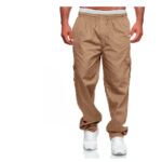 Casual Multi-pocket Loose Straight-leg Overalls Outdoor Trousers Fitness Pants