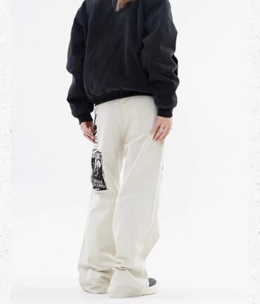 Hip Hop Print Jeans Men's Spring