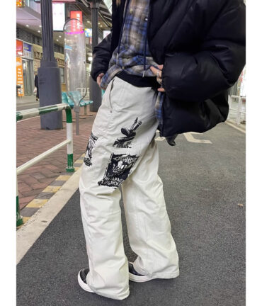 Hip Hop Print Jeans Men's Spring