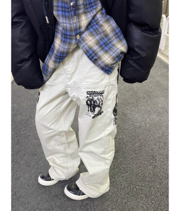 Hip Hop Print Jeans Men's Spring