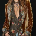 Vintage Slim Fit Velvet Suit Jacket Outerwear Elegant Floral Pattern Lapel Collar Button Blazers Coat For Women