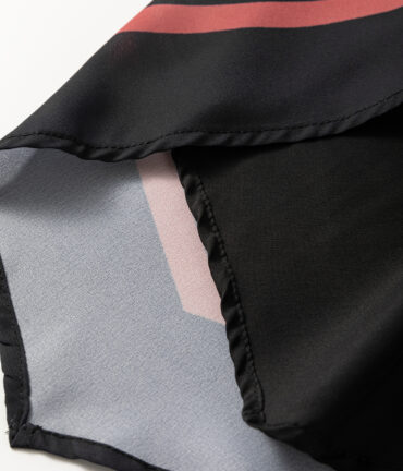 Red Mixed Floral Chevron Pattern Dip Hem Spaghetti Straps Tank