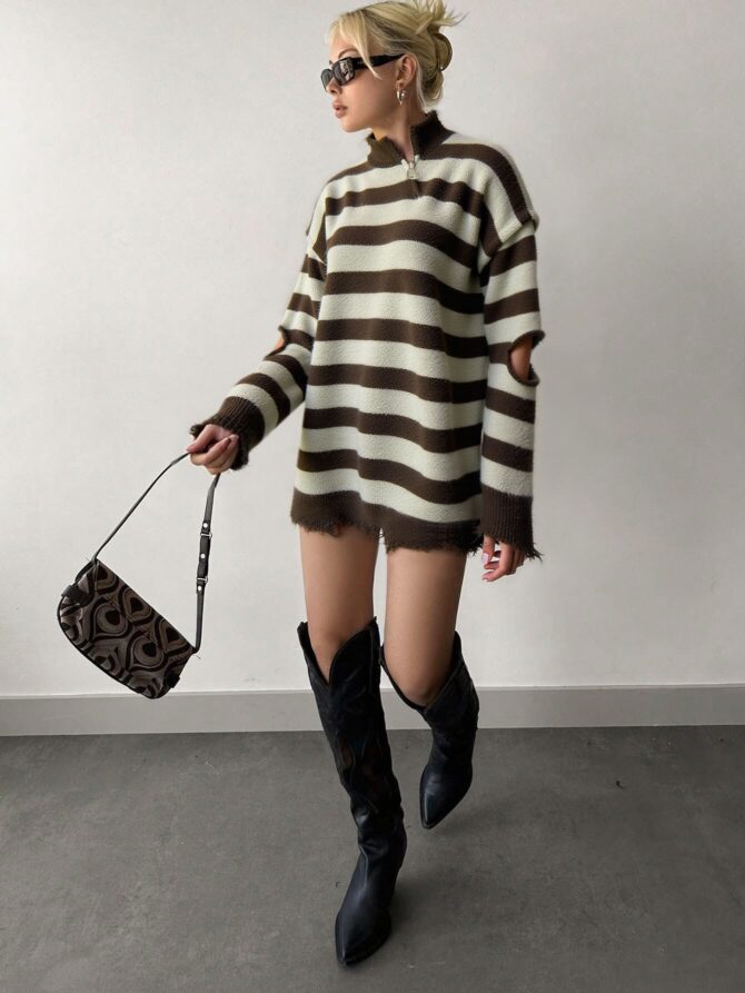 Lazy Wind Striped Sweater High Grade - Image 4