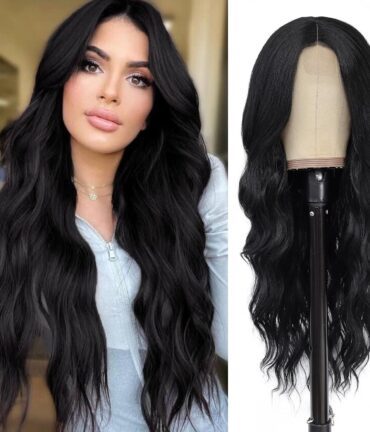 跨境假发欧美女士小蕾丝中分大波浪长卷发头套 Lace wigs一件代发