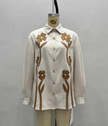 Coat Vintage Floral Composite All Match