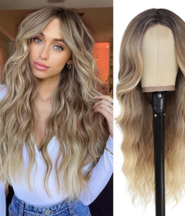 跨境假发欧美女士小蕾丝中分大波浪长卷发头套 Lace wigs一件代发