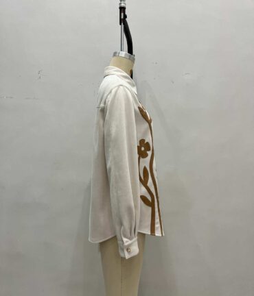 Coat Vintage Floral Composite All Match