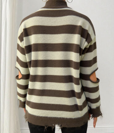 Lazy Wind Striped Sweater High Grade