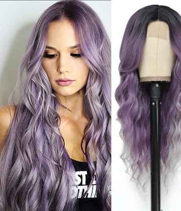 跨境假发欧美女士小蕾丝中分大波浪长卷发头套 Lace wigs一件代发