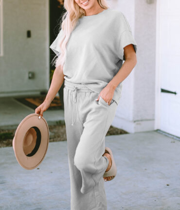 T Shirt and Drawstring Pants Set