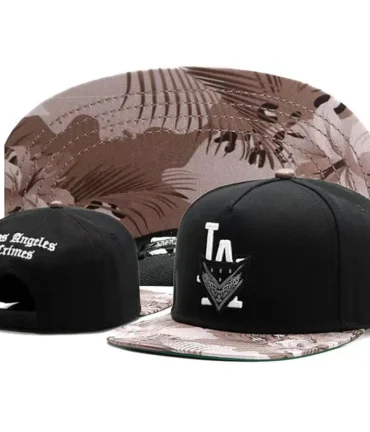 Los Angeles LA snapback black desert flowers Adjustable Cap