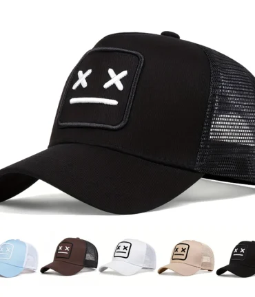 1piece Unisex XX Embroidery Baseball Net Caps Hip Hop Cap Spring and Summer Outdoor Adjustable Casual Hats Sunscreen Hat