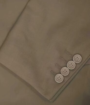 Men's Beige Business Casual Jacket Collar Blazer