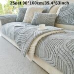 1pc uyeaovlx plush non slip sofa cover bohemian modern minimalist pet friendly dust proof sofa protector, machine washable polyester fabric, fits 3/2/4 seater & sectional sofas, vintage style for living room, bedroom, office decor