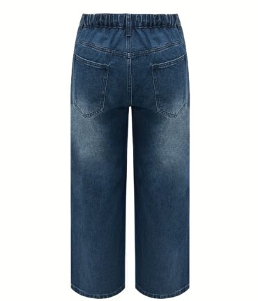 Retro Casual Pants Wide-leg Pockets