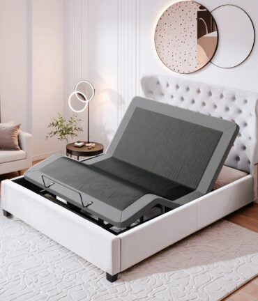 uttu electric bed frame with wireless remote control heavy duty adjustable bed with zero gravity, head & foot lift, quiet motor, one touch memory presets, global voltage (110 240v) heavy duty steel frame, one button operation, modern electric bed for home, office, guest room easy assembly, space saving design, compatible with single/double mattresses, double size bed frame, bed frame with drawers, storage bed, king bed with storage, bed