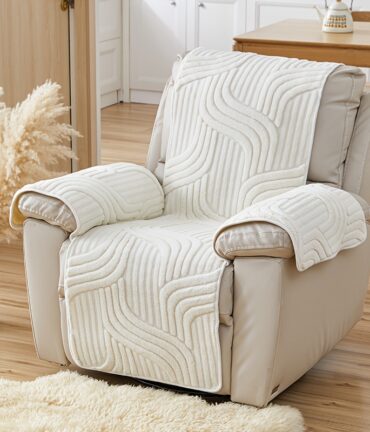 [1pc soft velvet sofa cover] 1pc durable pet friendly soft velvet sofa cover | machine washable polyester slipcover for living room and office decor | mixed color, 200 250gsm, elastic band couch protector