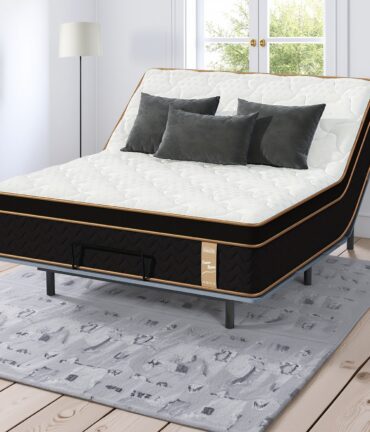 12 inch full queen king mattress, hybrid mattress with gel memory foam, deluxe mattress in a box, individual pocket spring motion isolation, fiberglass free, ventilation design, the best for father's day gift
