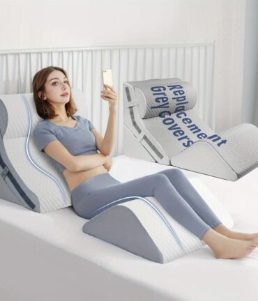 3 in 1 incline pillows wedges for back, pillow for sleeping, 15 in 1 adjustable memory foam wedge pillow, orthopedic bed wedge pillow set