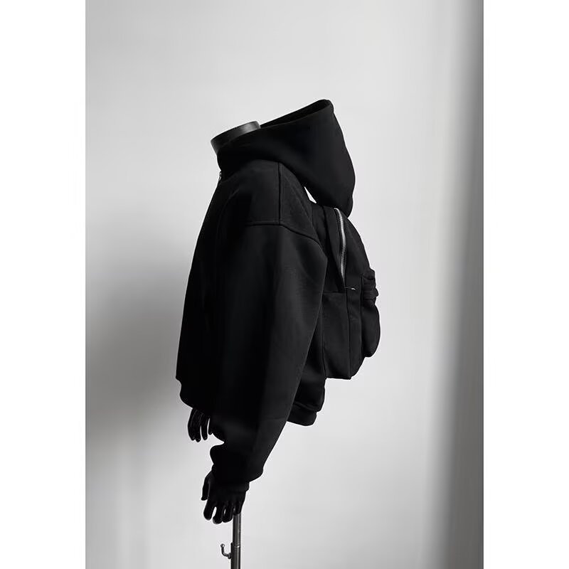 A new, stylish, schoolbag and hooded sweatshirt for export, a loose, oversized 200-pound student niche coat trend