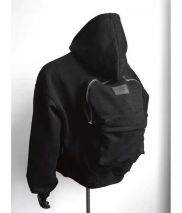 schoolbag and hooded coat trend